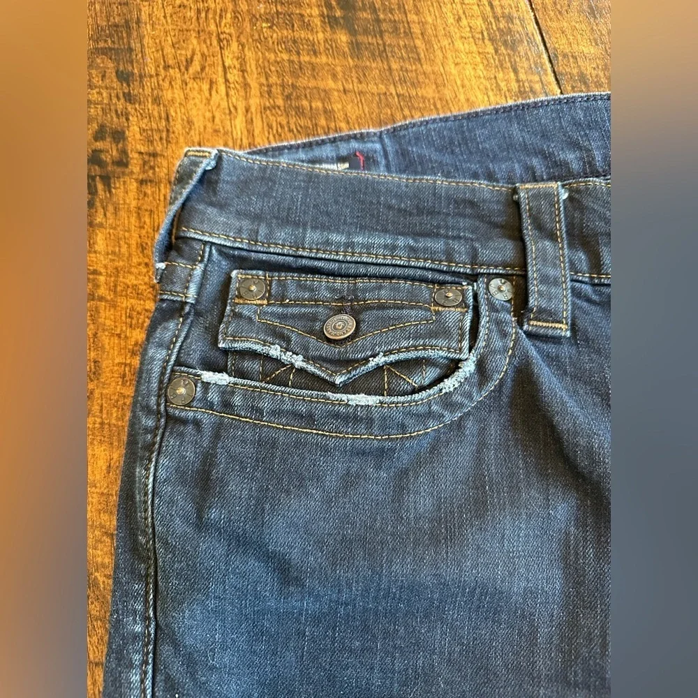 True Rieligion | Geno Relaxed Slim Leg Jeans - Dark Wash, Size 36 X 34
